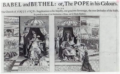 Babel en Bethel: of, de Paus in zijn Kleuren, 1679 door English School